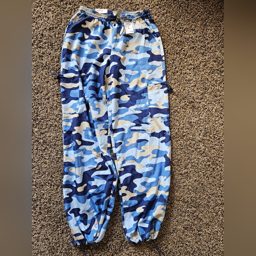 Blue Camouflage Pants